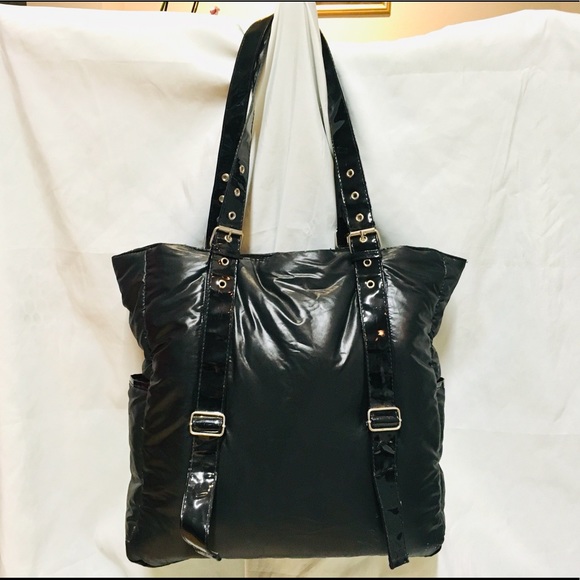 Large Black Nylon Tote - Picture 2 of 8